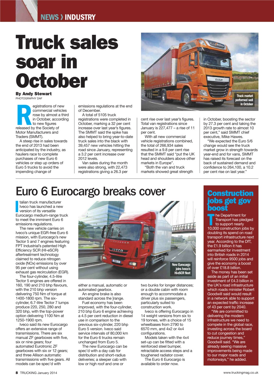 Trucking Magazine Preview Pages