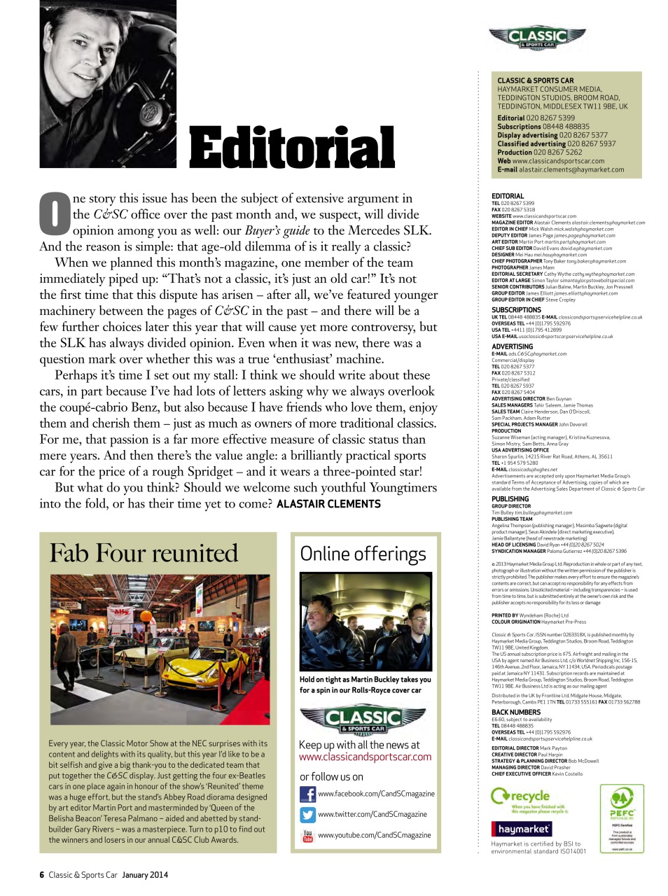 Classic & Sports Car Preview Pages