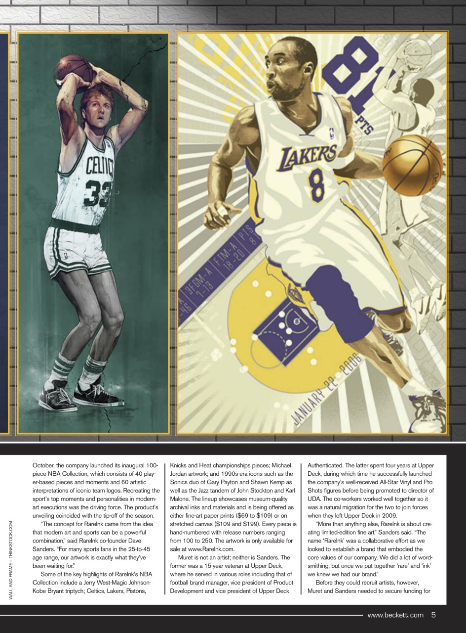 Beckett Basketball Magazine Preview Pages