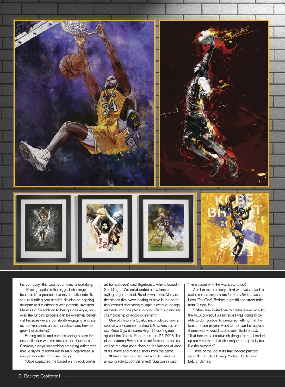 Beckett Basketball Magazine Preview Pages