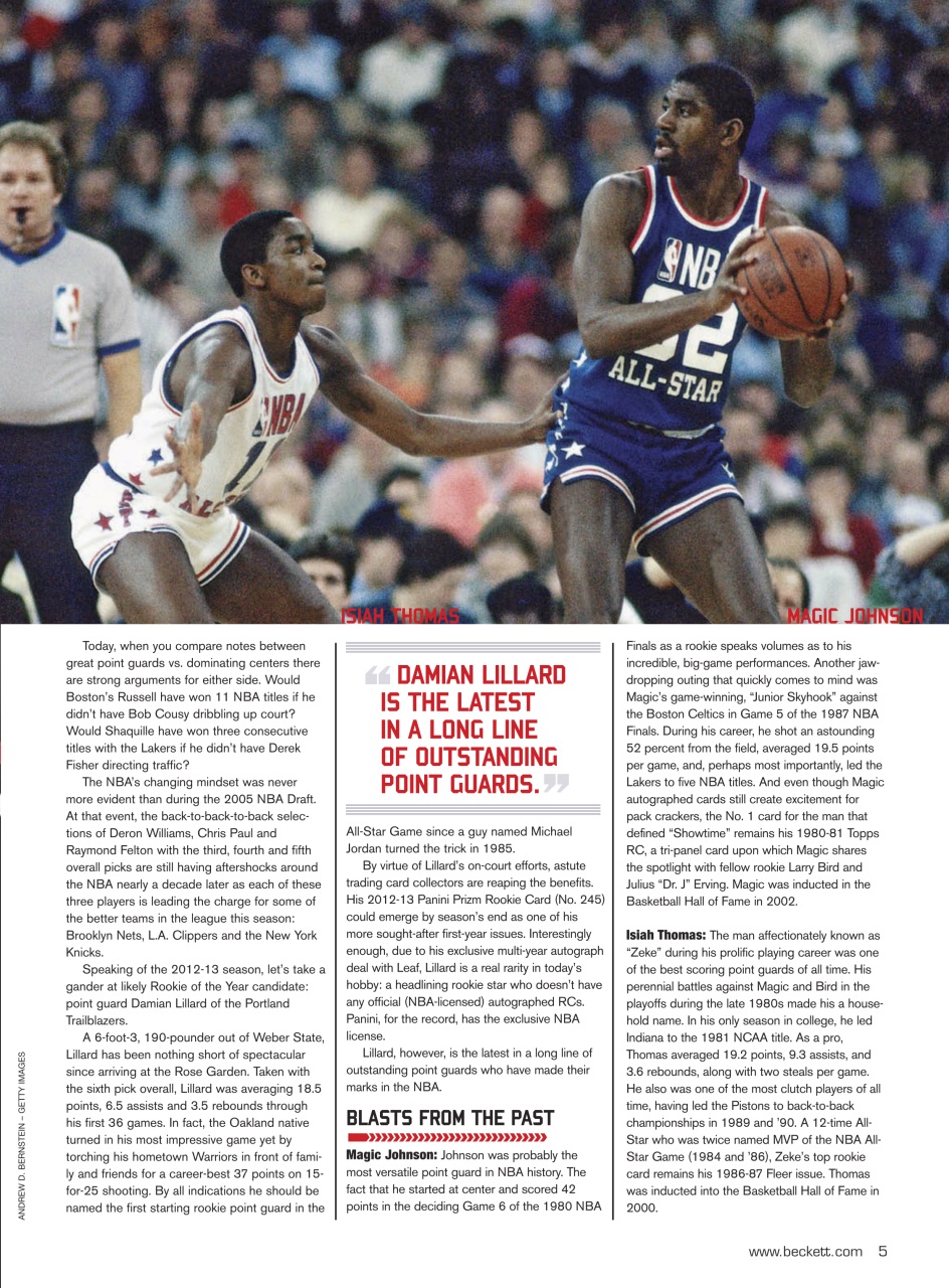 Beckett Basketball Magazine Preview Pages
