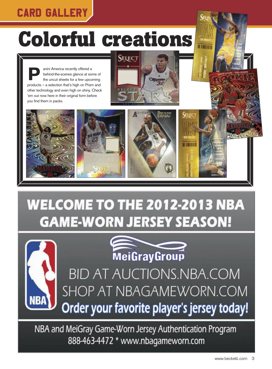 Beckett Basketball Magazine Preview Pages