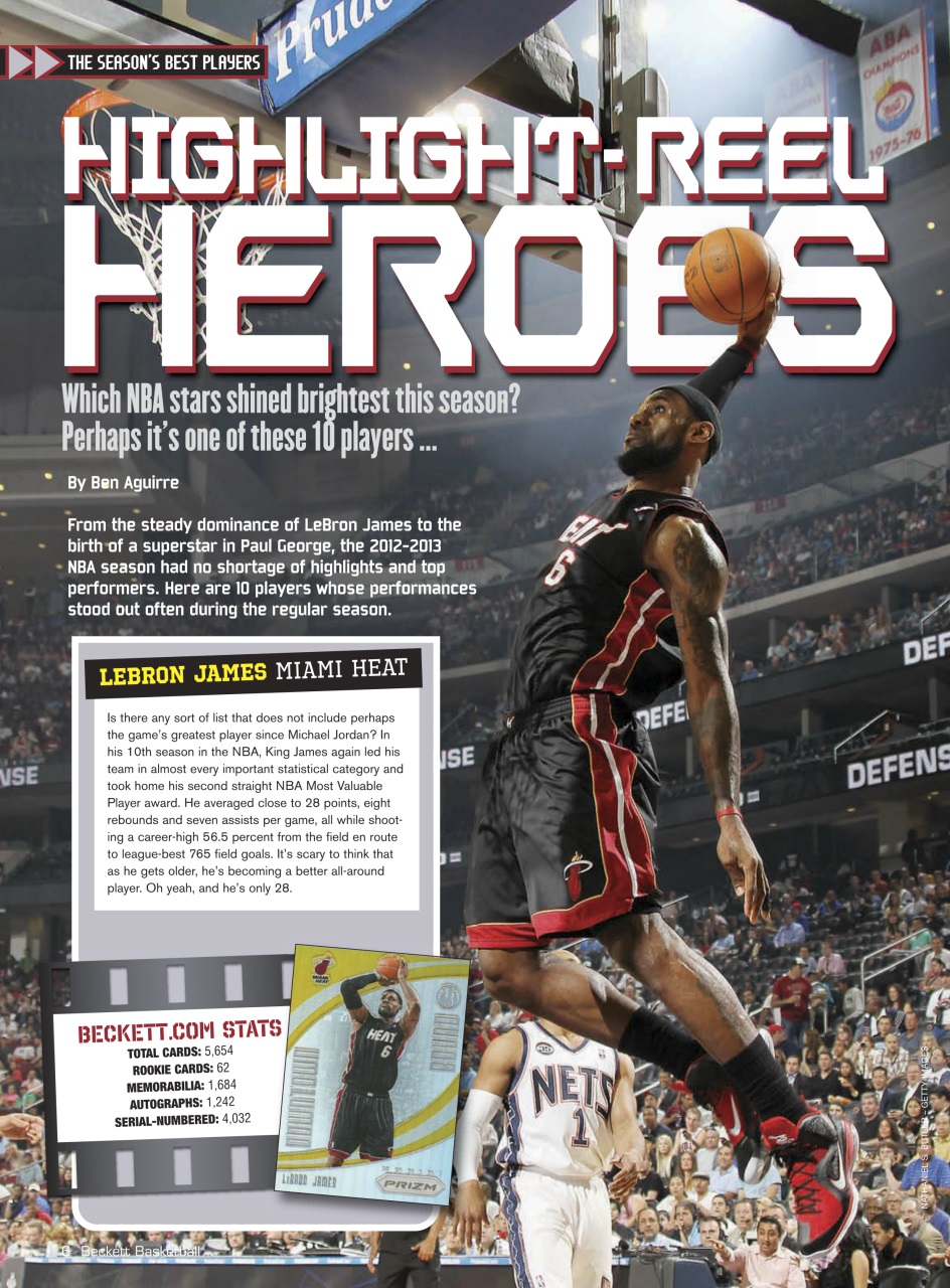 Beckett Basketball Magazine Preview Pages