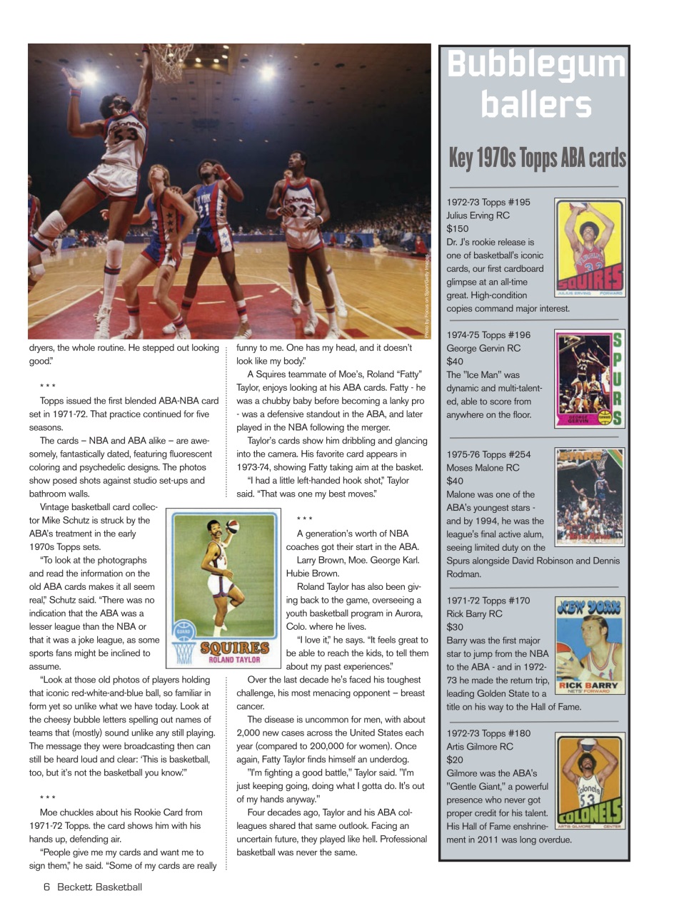 Beckett Basketball Magazine Preview Pages