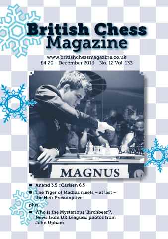 British Chess Magazine issue BCM December 2013
