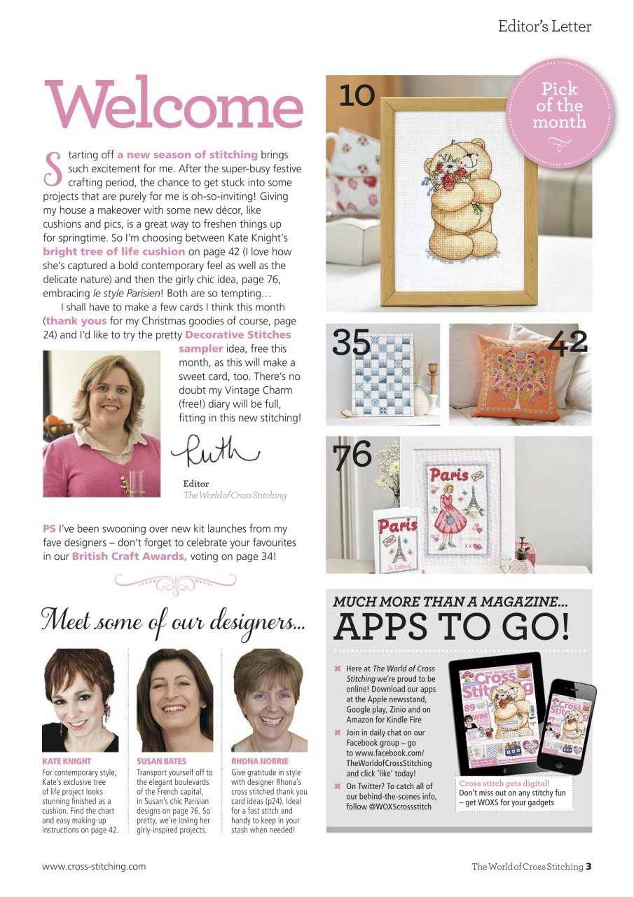 The World of Cross Stitching Preview Pages