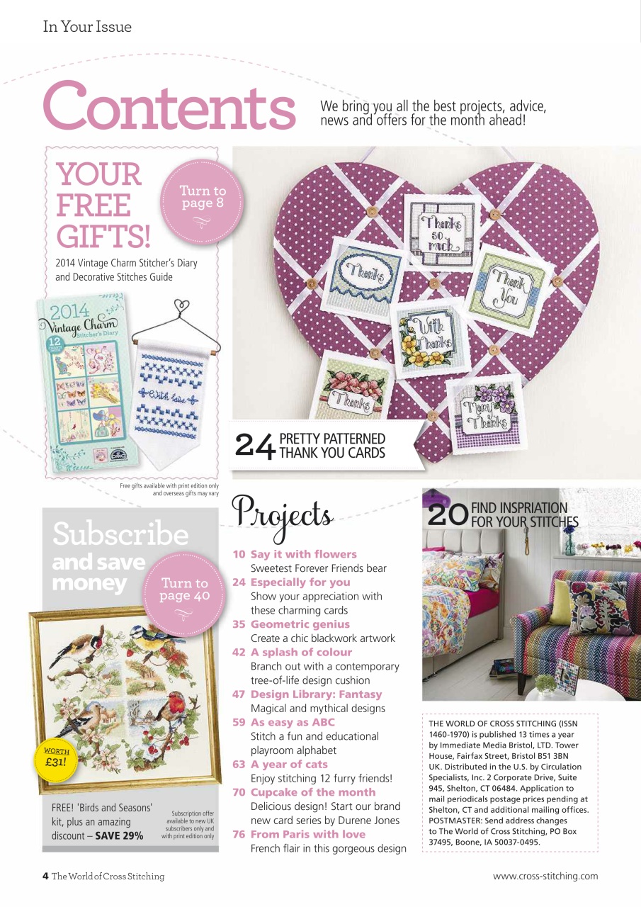 The World of Cross Stitching Preview Pages
