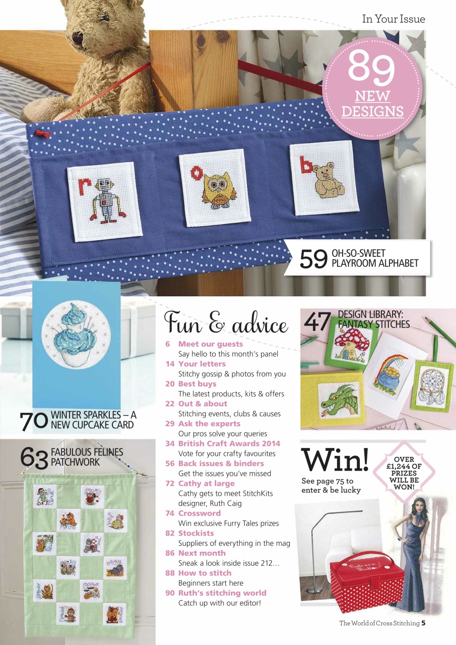 The World of Cross Stitching Preview Pages