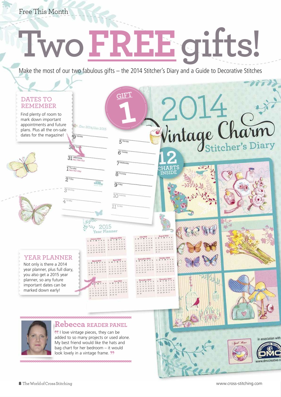The World of Cross Stitching Preview Pages