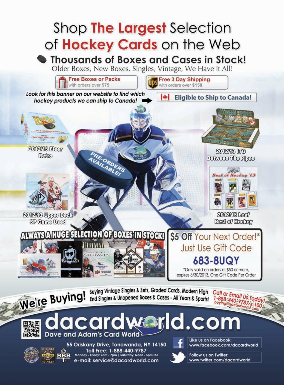 Beckett Hockey Magazine Preview Pages