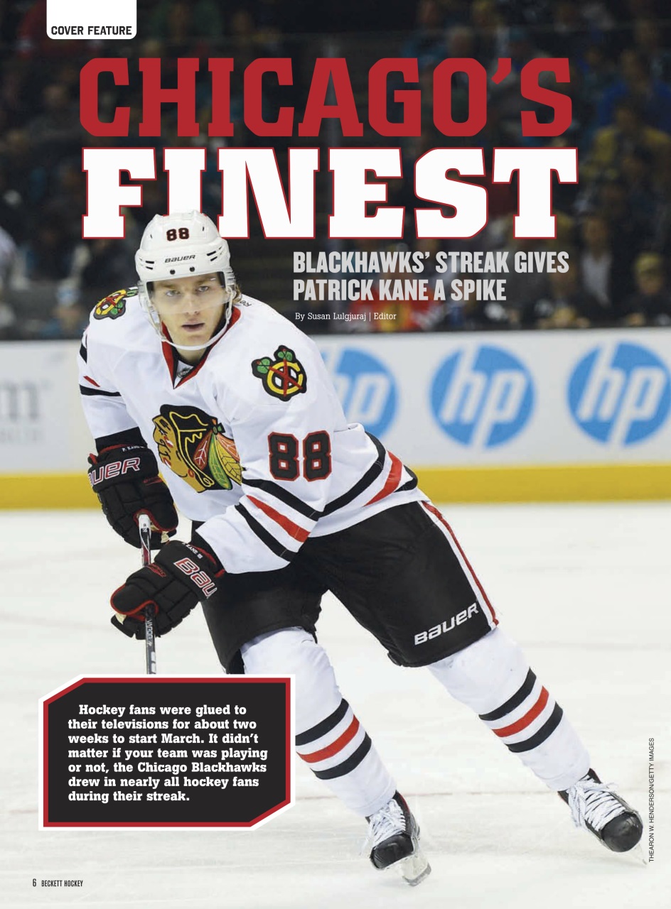 Beckett Hockey Magazine Preview Pages