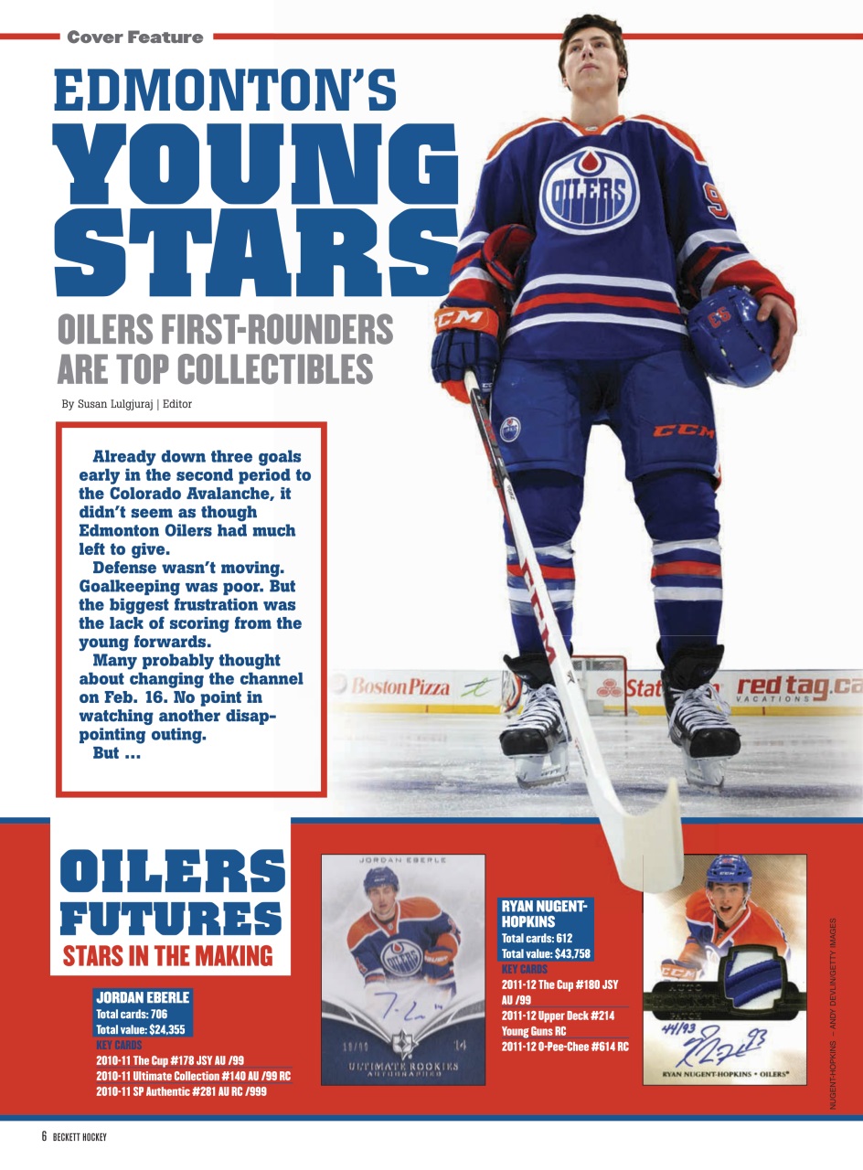 Beckett Hockey Magazine Preview Pages