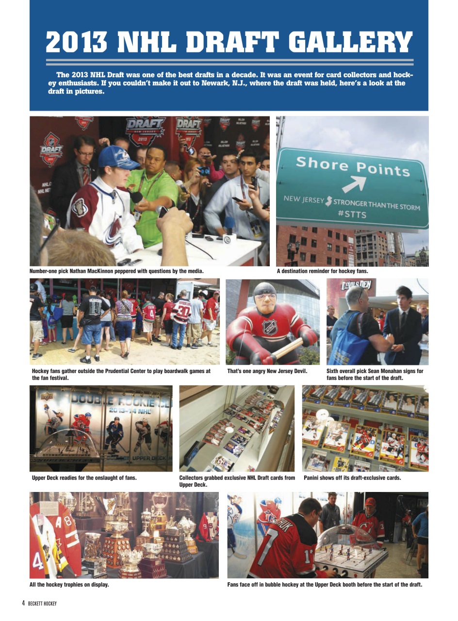 Beckett Hockey Magazine Preview Pages