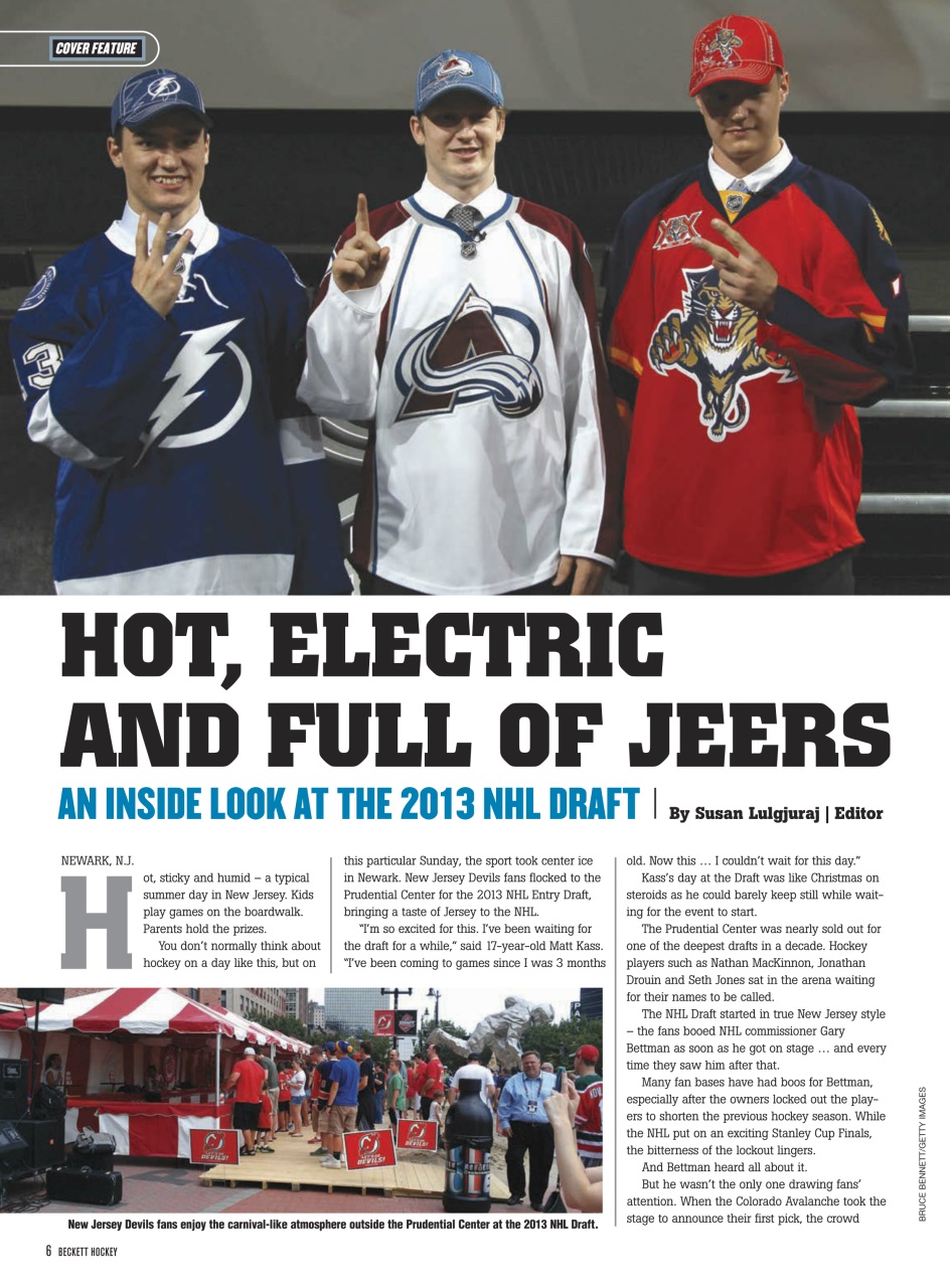 Beckett Hockey Magazine Preview Pages