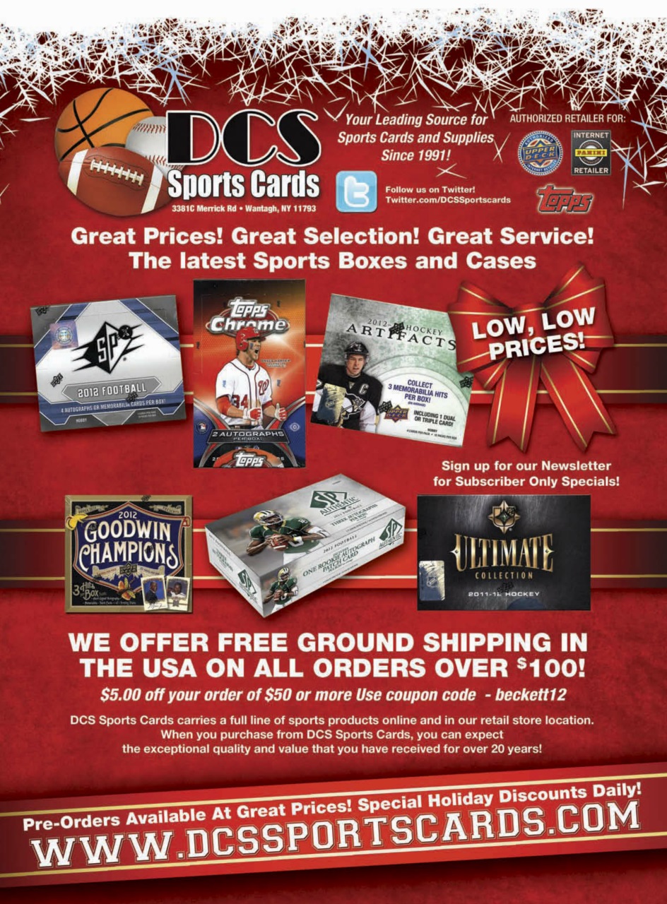 Sports Card Monthly Magazine Preview Pages