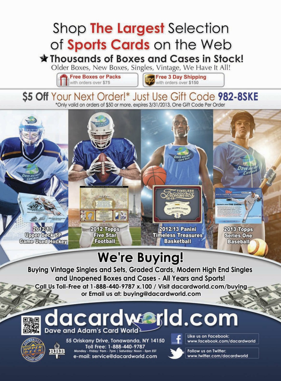 Sports Card Monthly Magazine Preview Pages