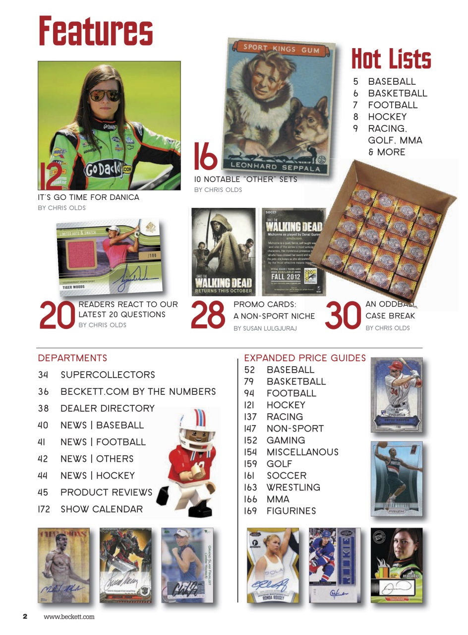 Sports Card Monthly Magazine Preview Pages