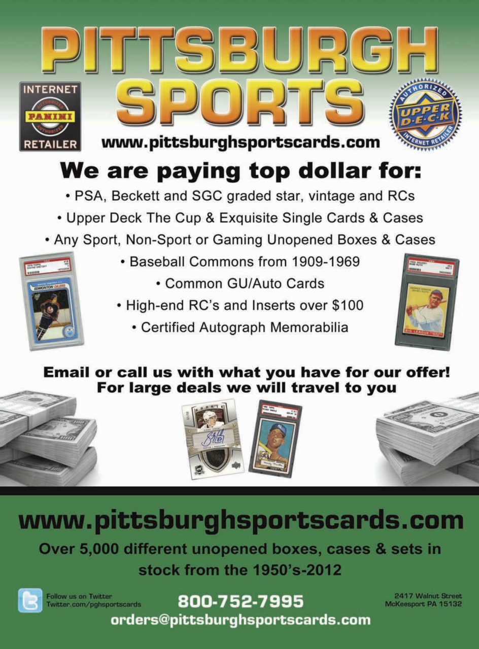 Sports Card Monthly Magazine Preview Pages