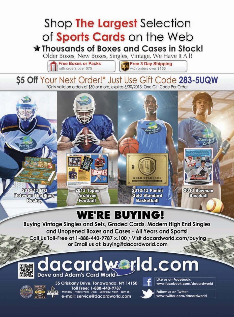Sports Card Monthly Magazine Preview Pages