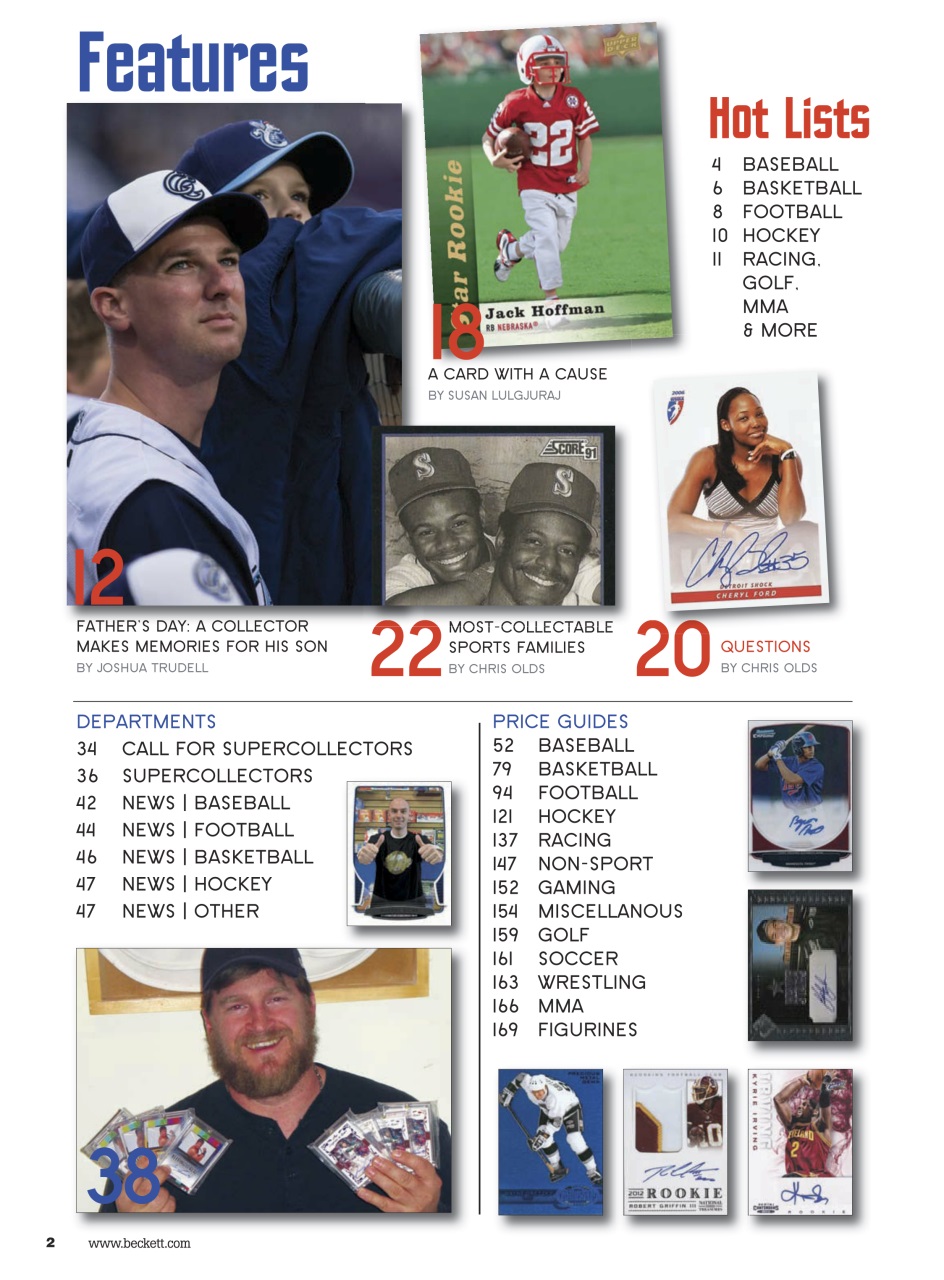 Sports Card Monthly Magazine Preview Pages