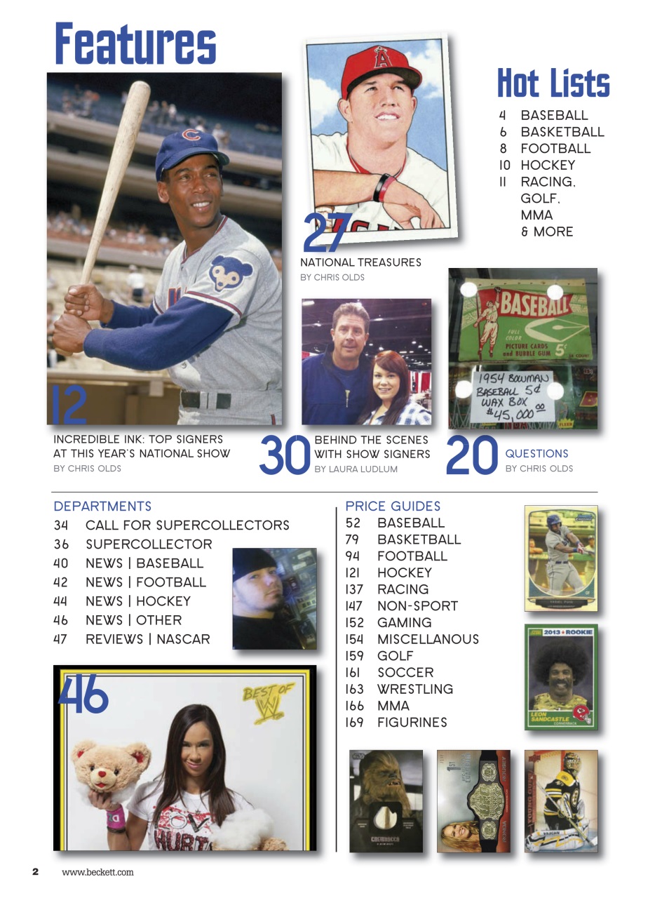Sports Card Monthly Magazine Preview Pages