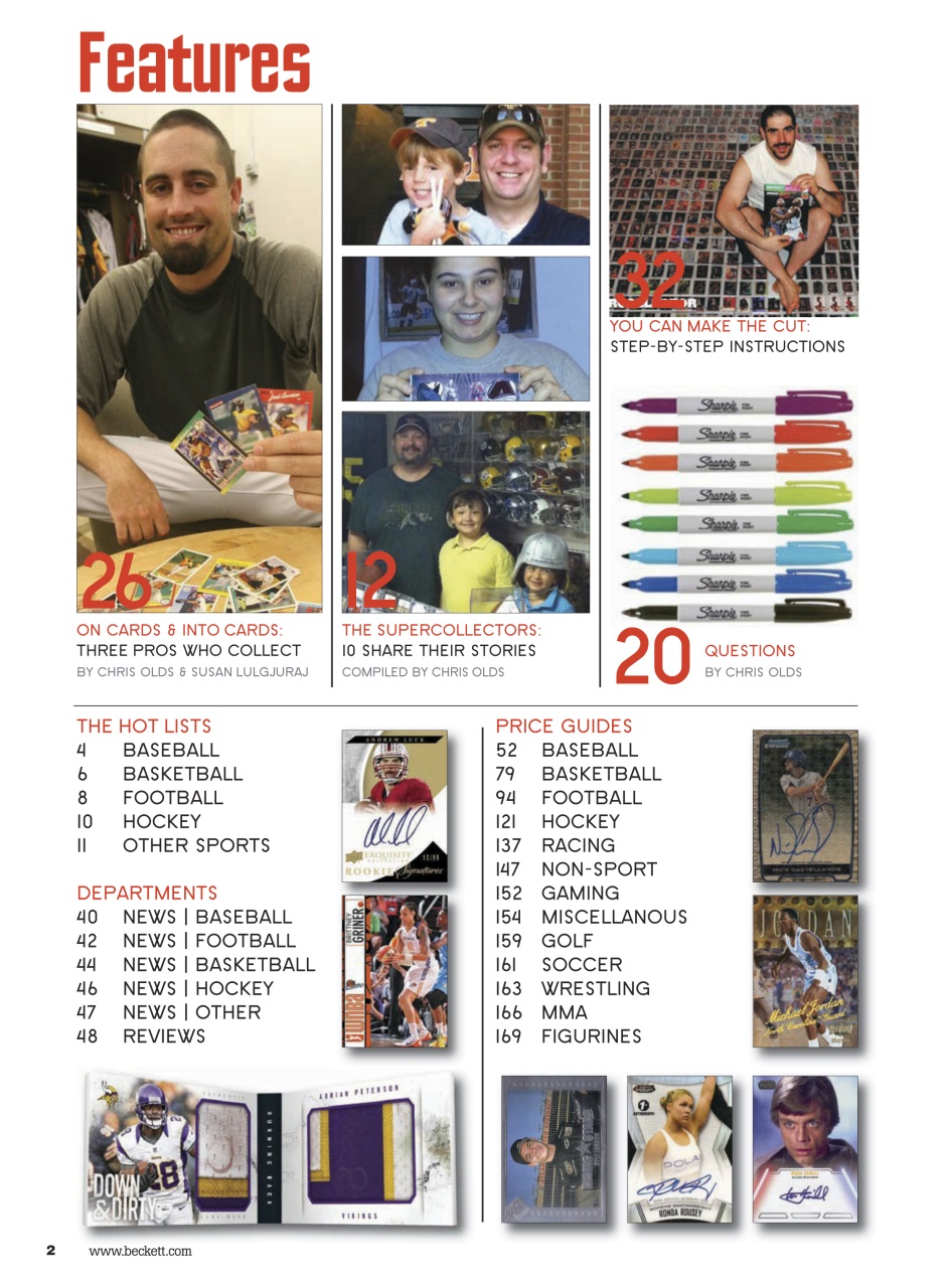Sports Card Monthly Magazine Preview Pages