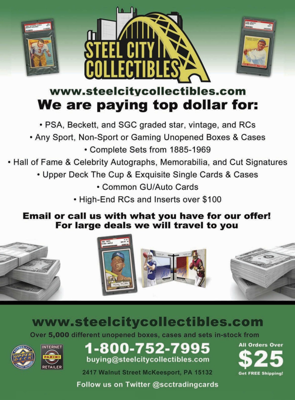 Sports Card Monthly Magazine Preview Pages