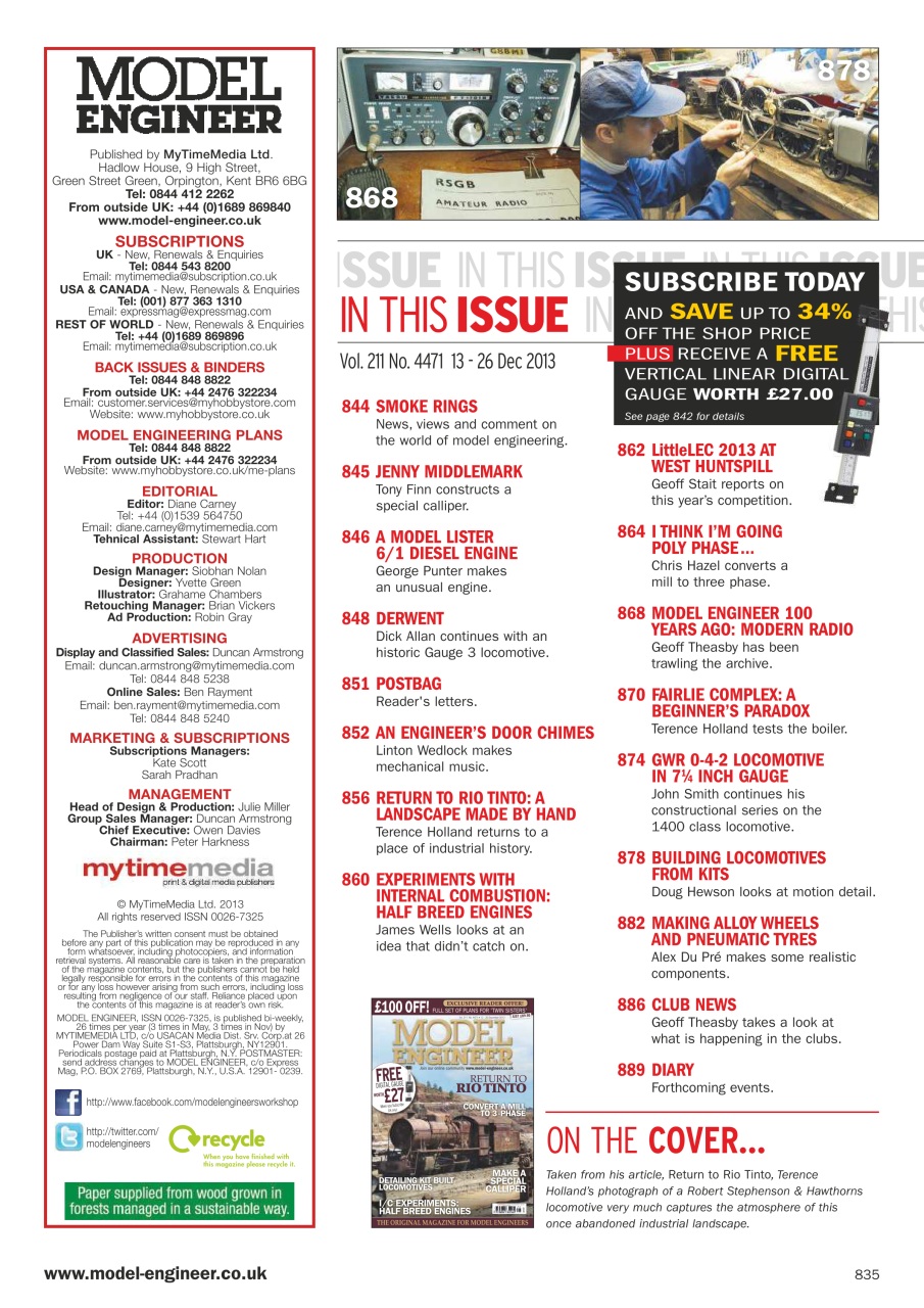 Model Engineer Preview Pages