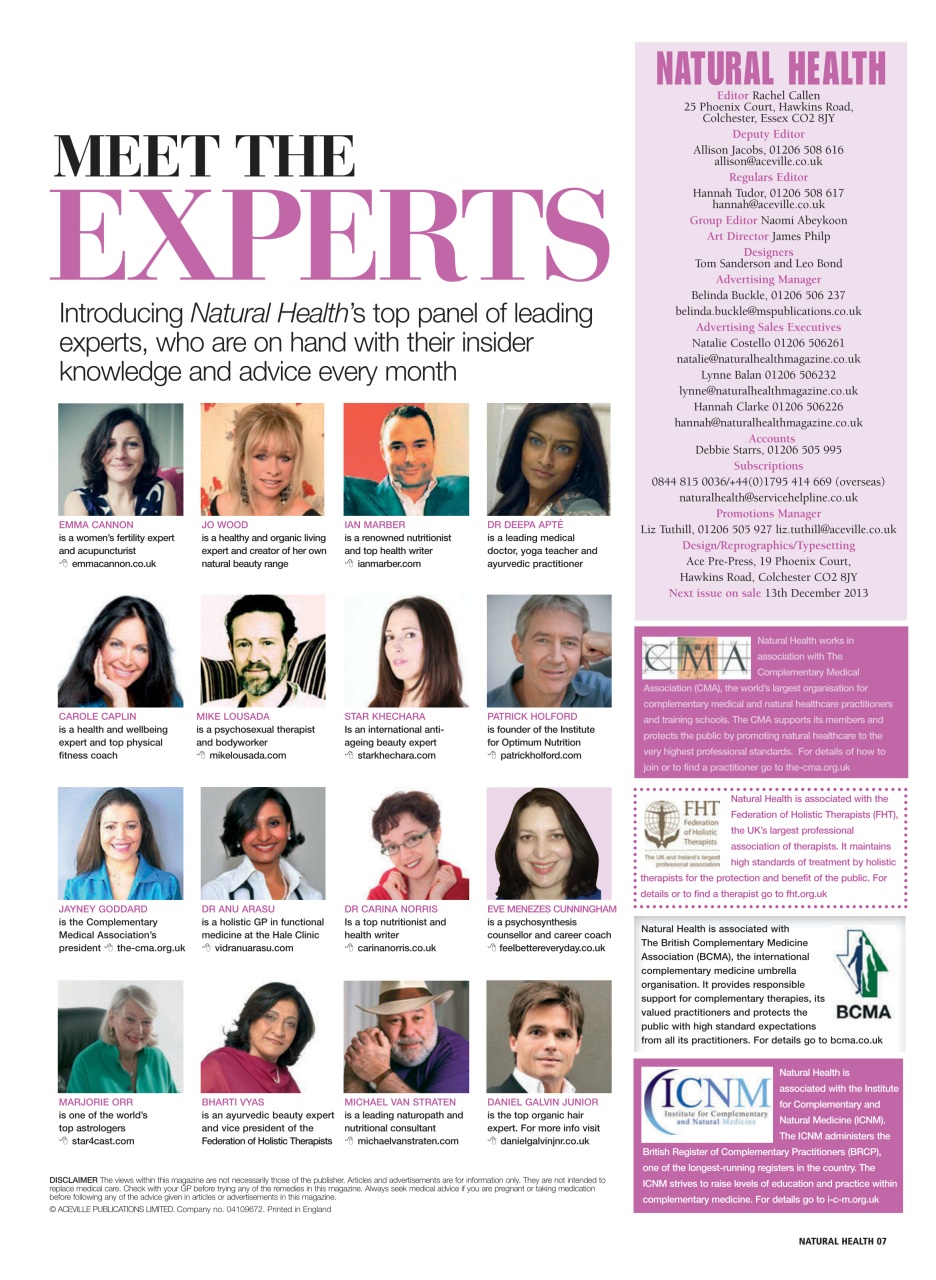 Natural Health Preview Pages