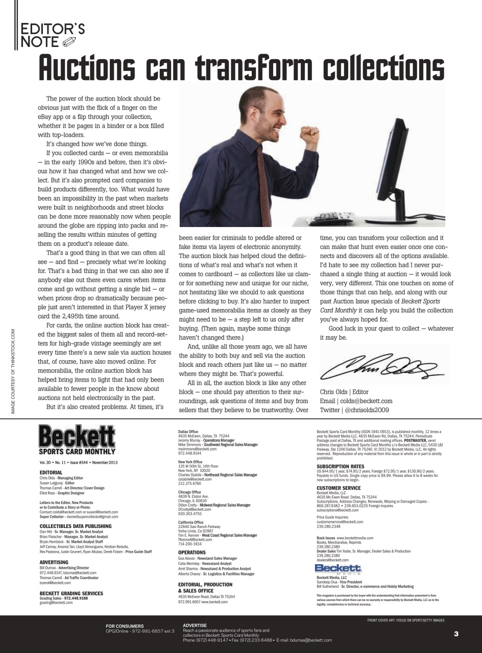 Sports Card Monthly Magazine Preview Pages