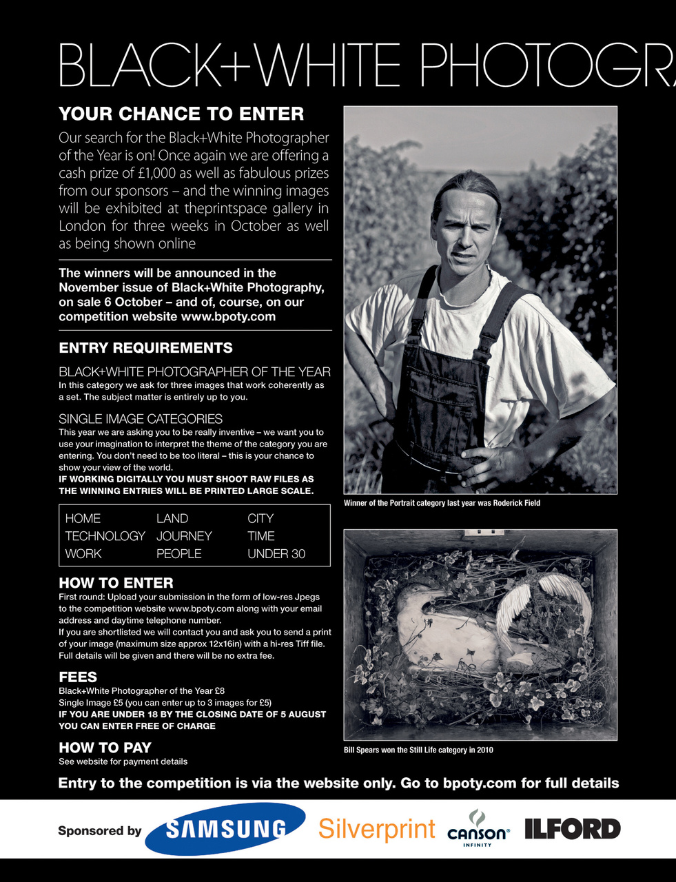 Black+White Photography Preview Pages