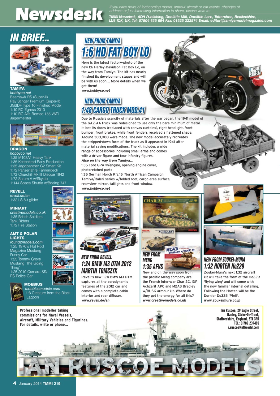 Tamiya Model Magazine Preview Pages