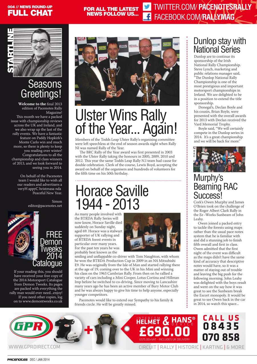 Pacenotes Rally magazine Preview Pages