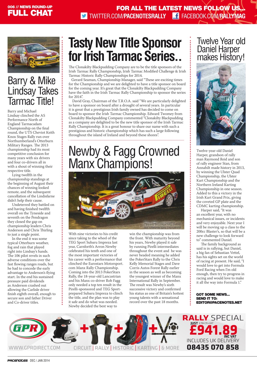 Pacenotes Rally magazine Preview Pages