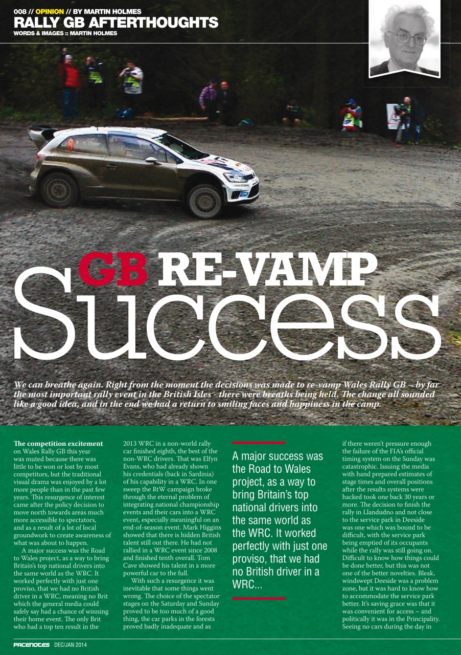 Pacenotes Rally magazine Preview Pages