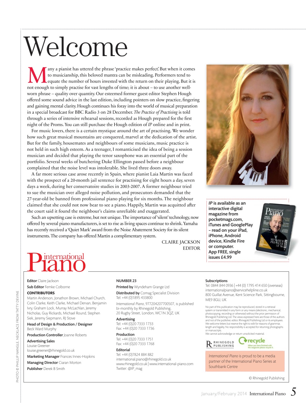 International Piano Preview Pages