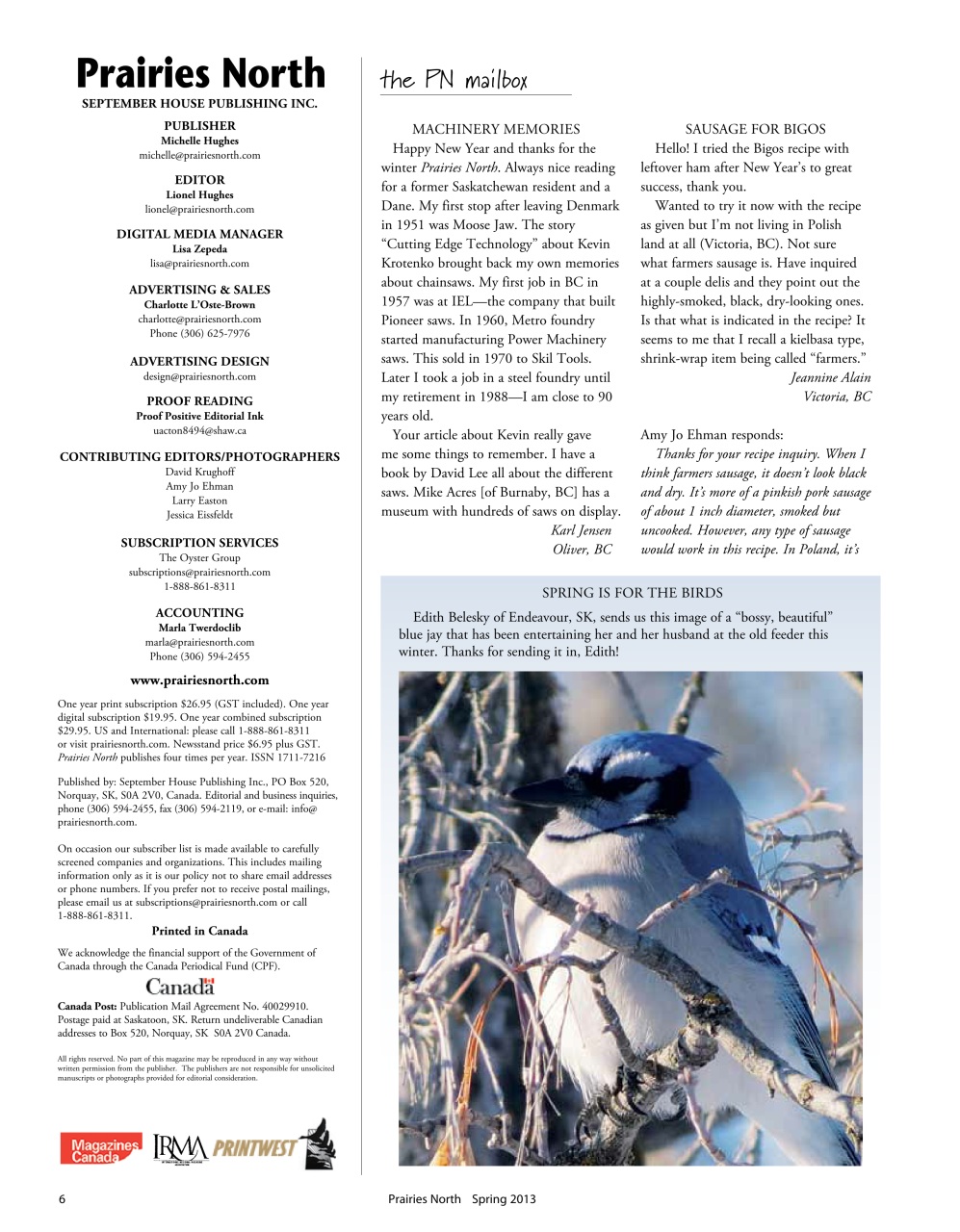 Prairies North Magazine Preview Pages