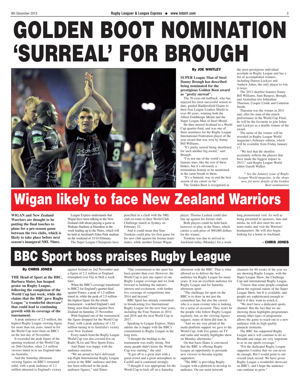 League Express Preview Pages