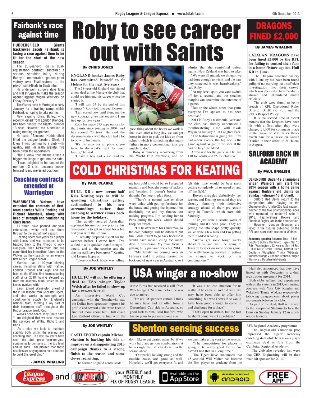 League Express Preview Pages