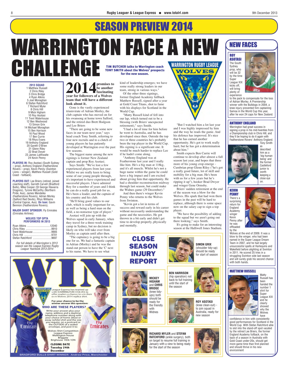 League Express Preview Pages