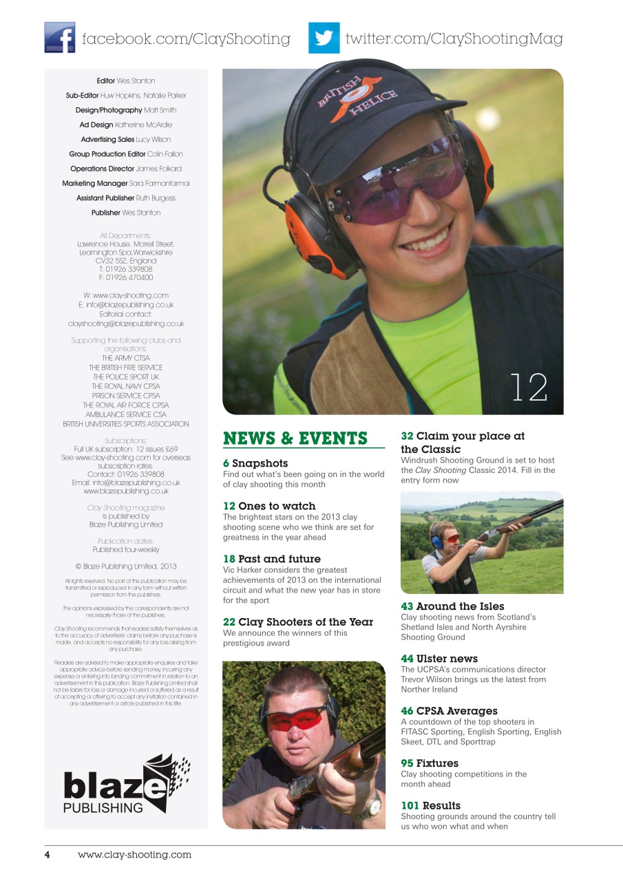 Clay Shooting Preview Pages