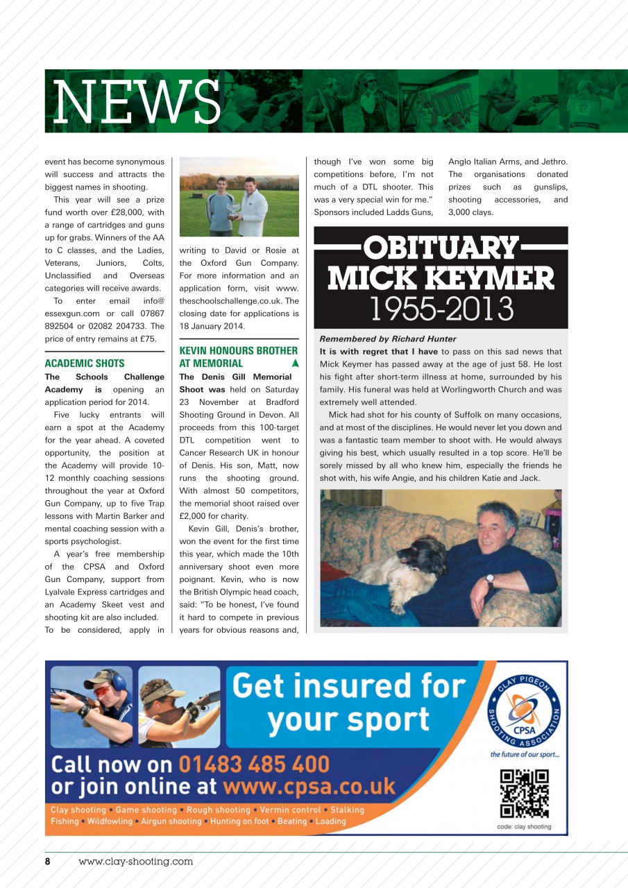 Clay Shooting Preview Pages