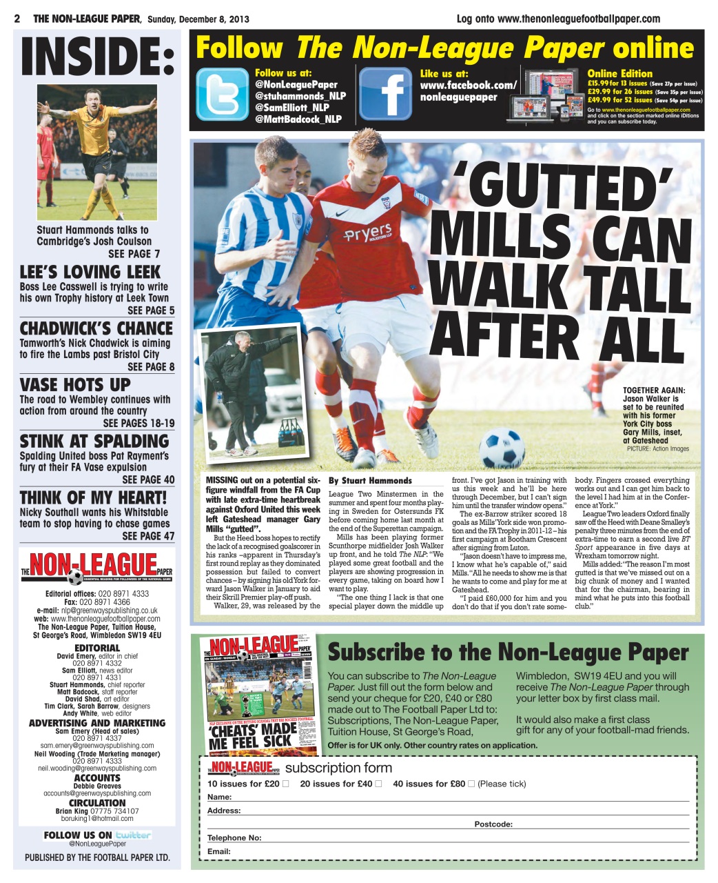 The Non-League Football Paper Preview Pages