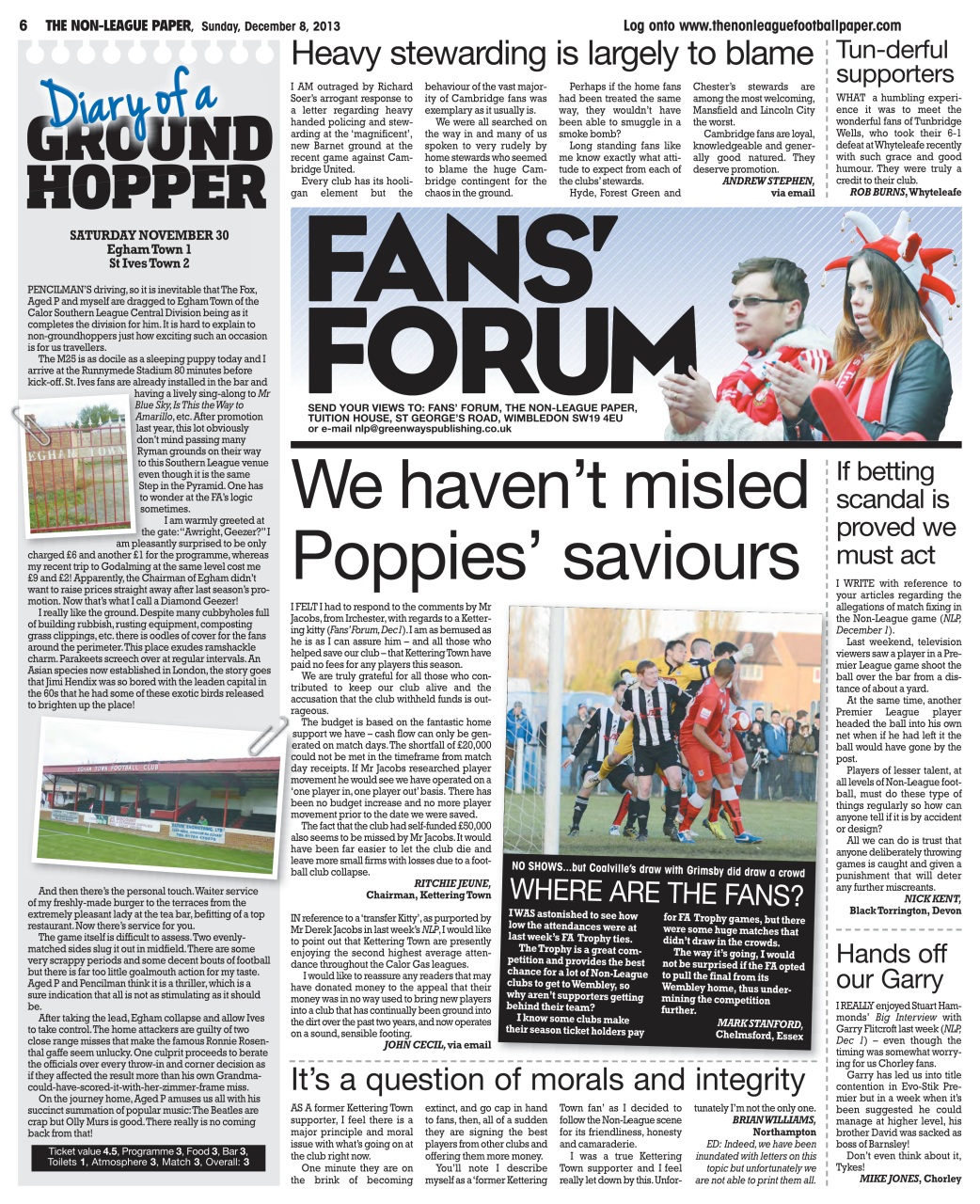 The Non-League Football Paper Preview Pages