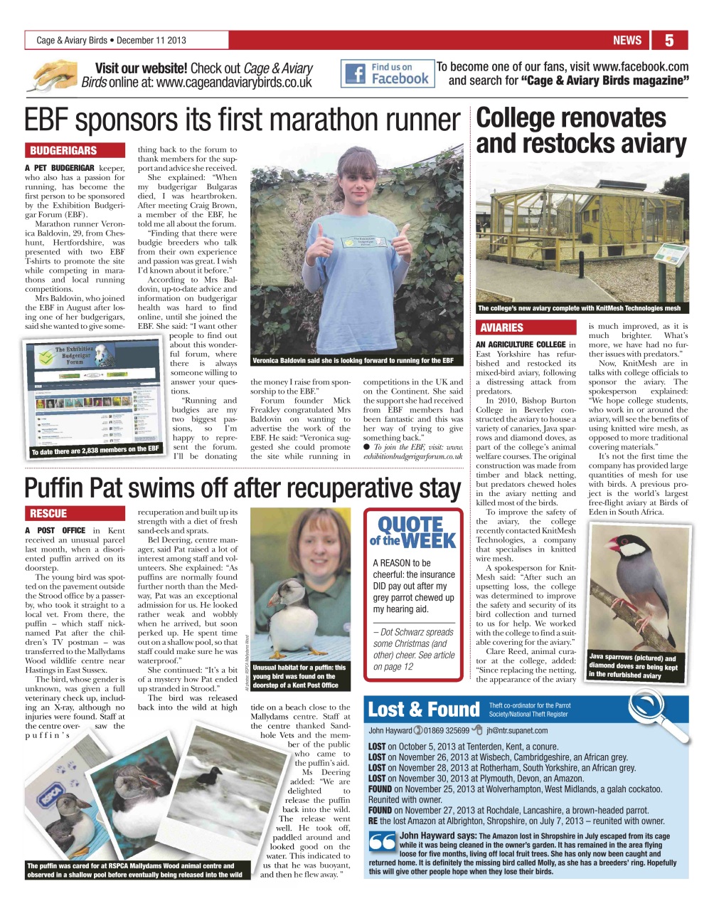 Cage & Aviary Birds Preview Pages