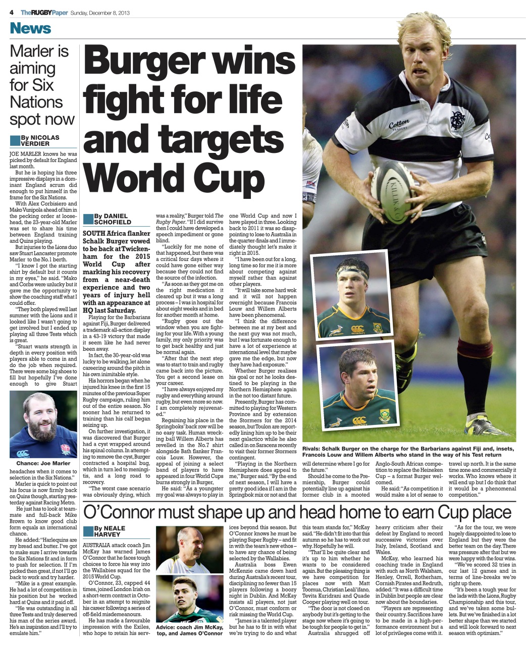 The Rugby Paper Preview Pages