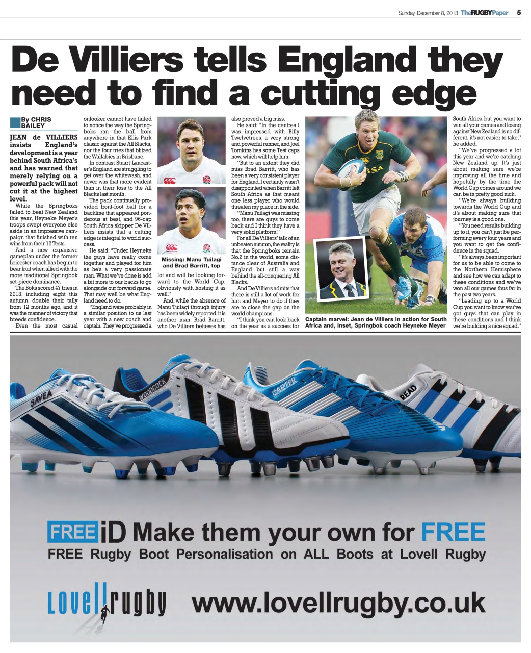 The Rugby Paper Preview Pages