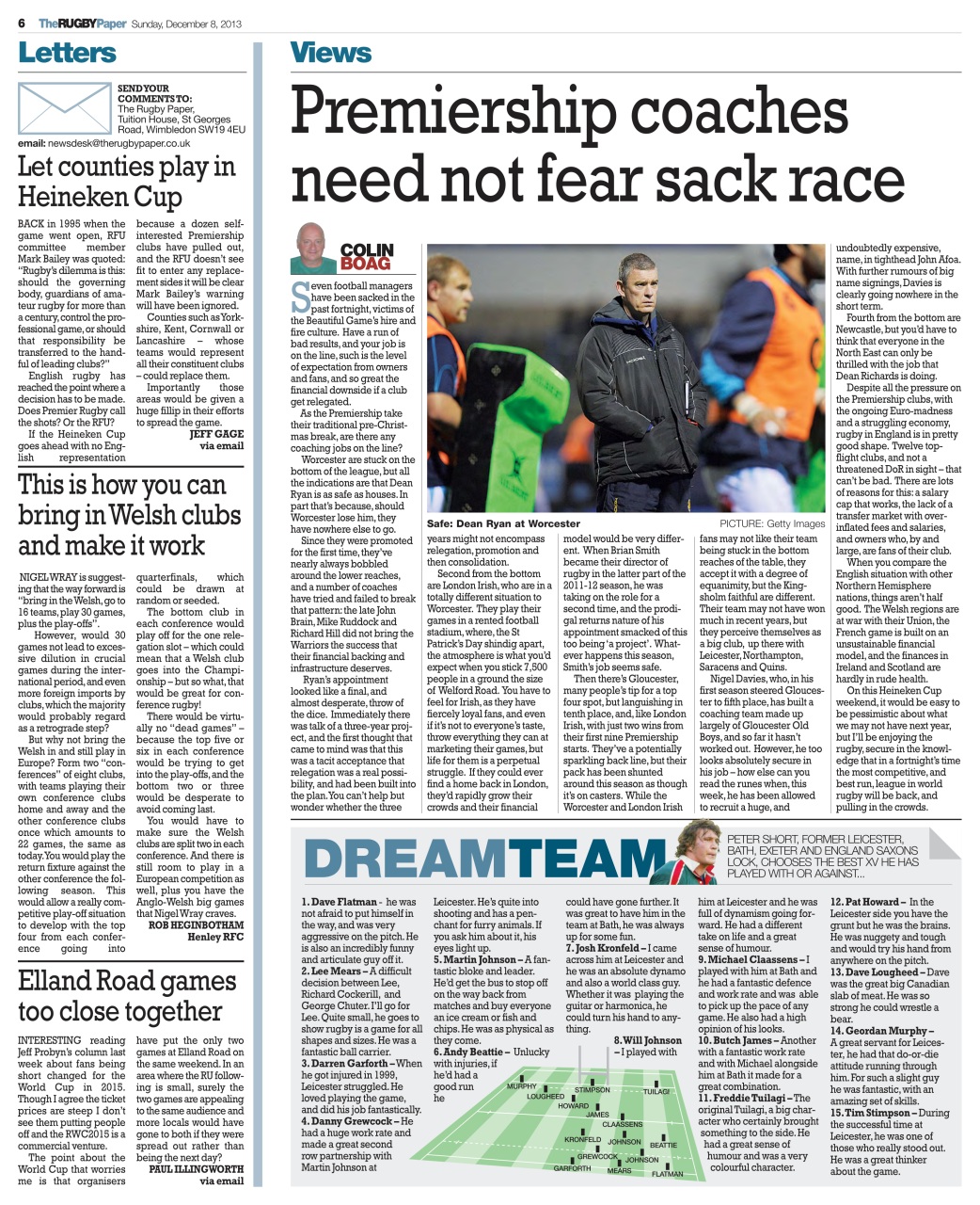 The Rugby Paper Preview Pages