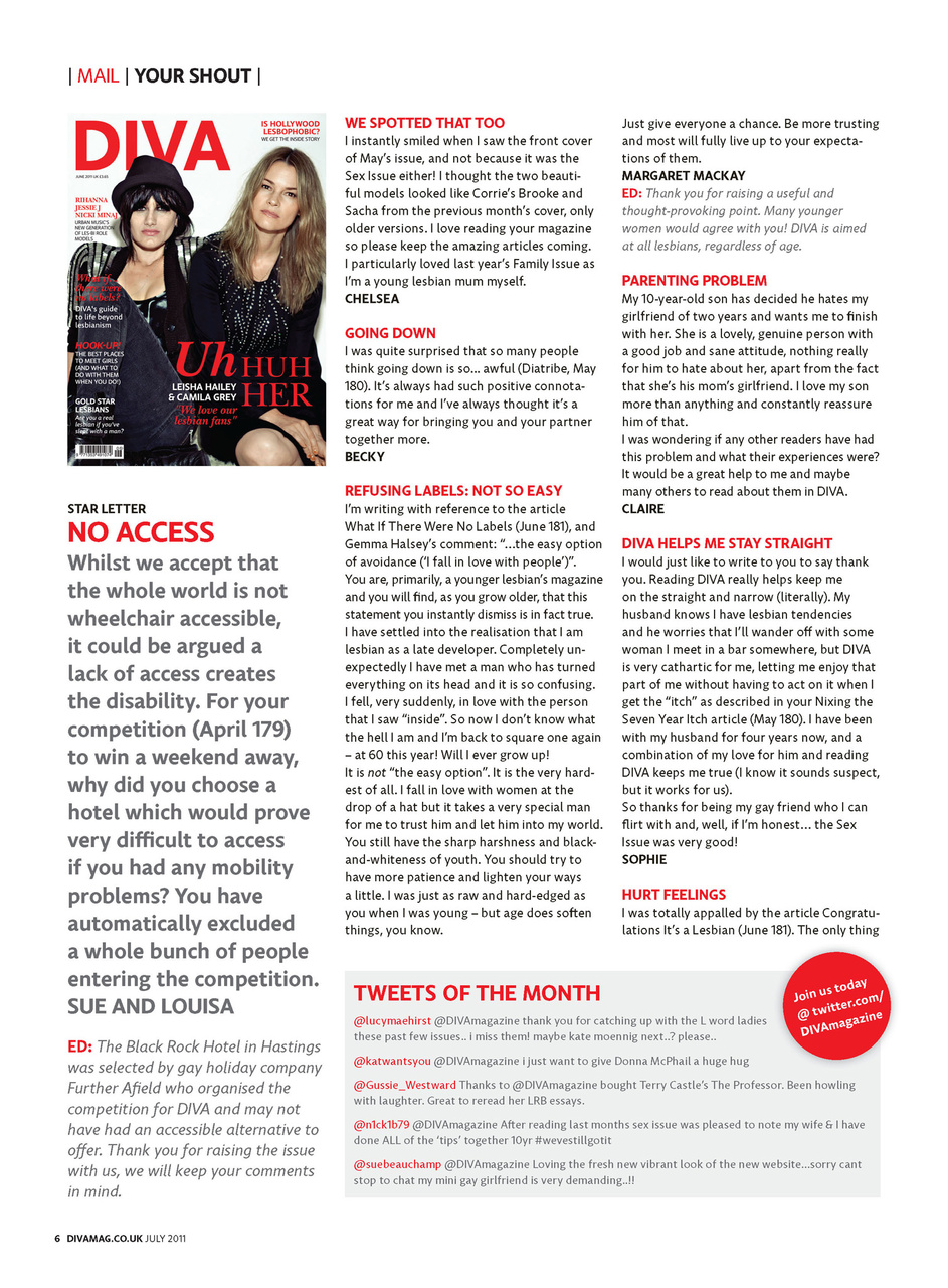 DIVA Magazine Preview Pages