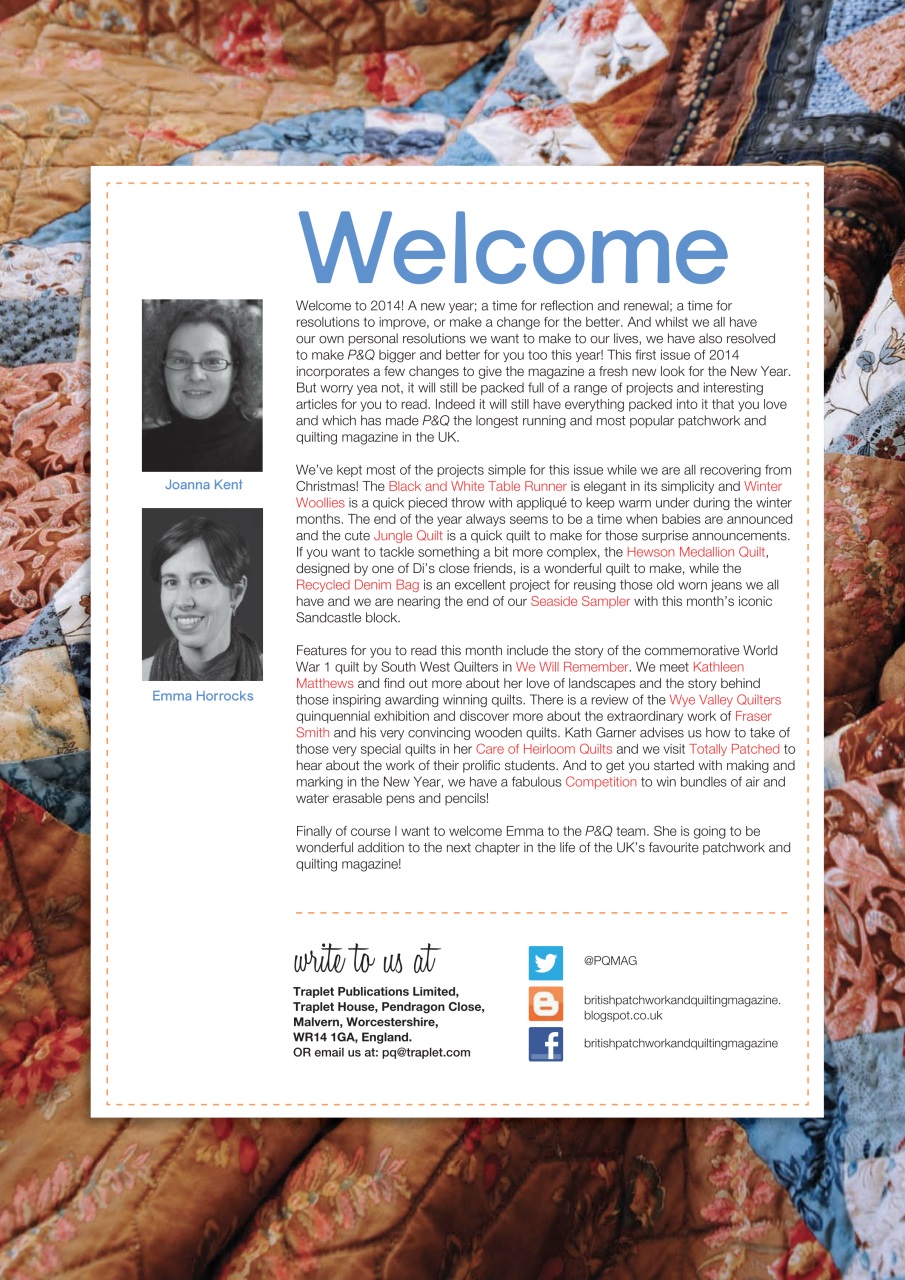 Patchwork and Quilting Preview Pages